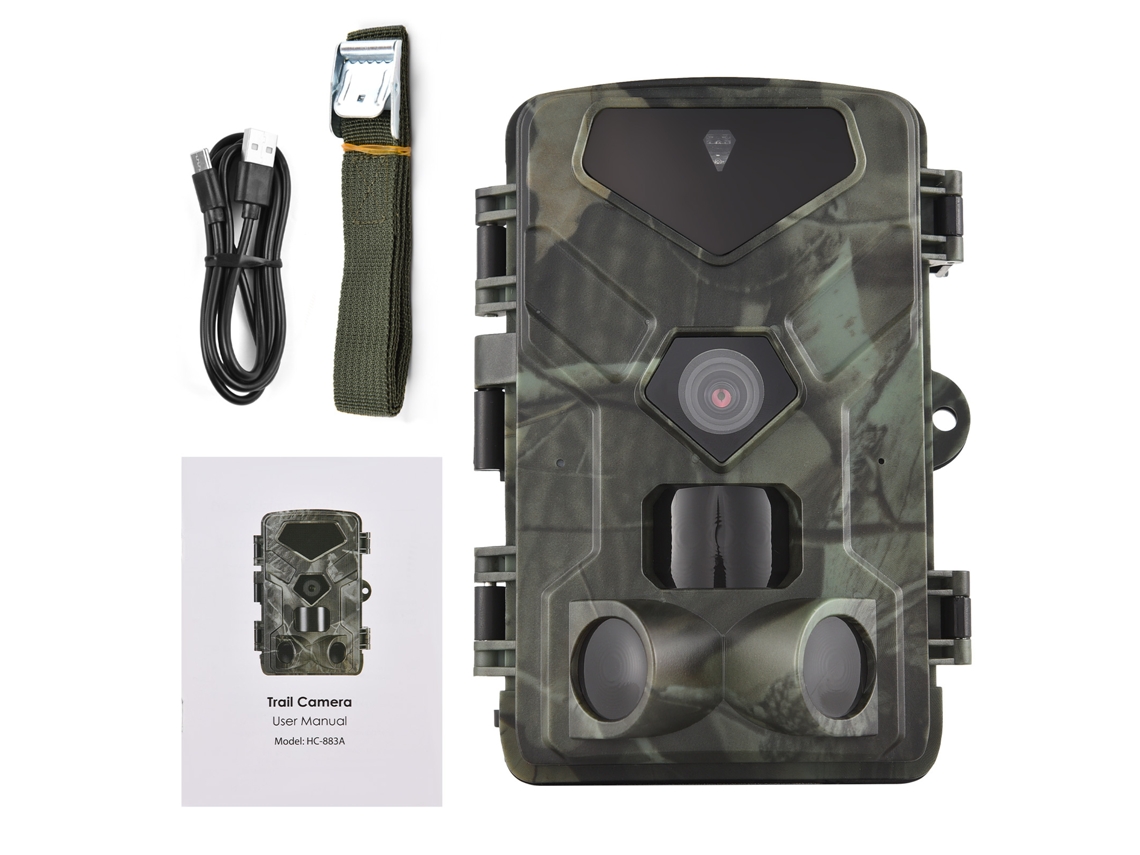 Câmera De Caça 4k Trail Camera Silenciosa 0.3s Velocidade De Disparo Ângulo Largo 120° Ip65 Resistente À Água