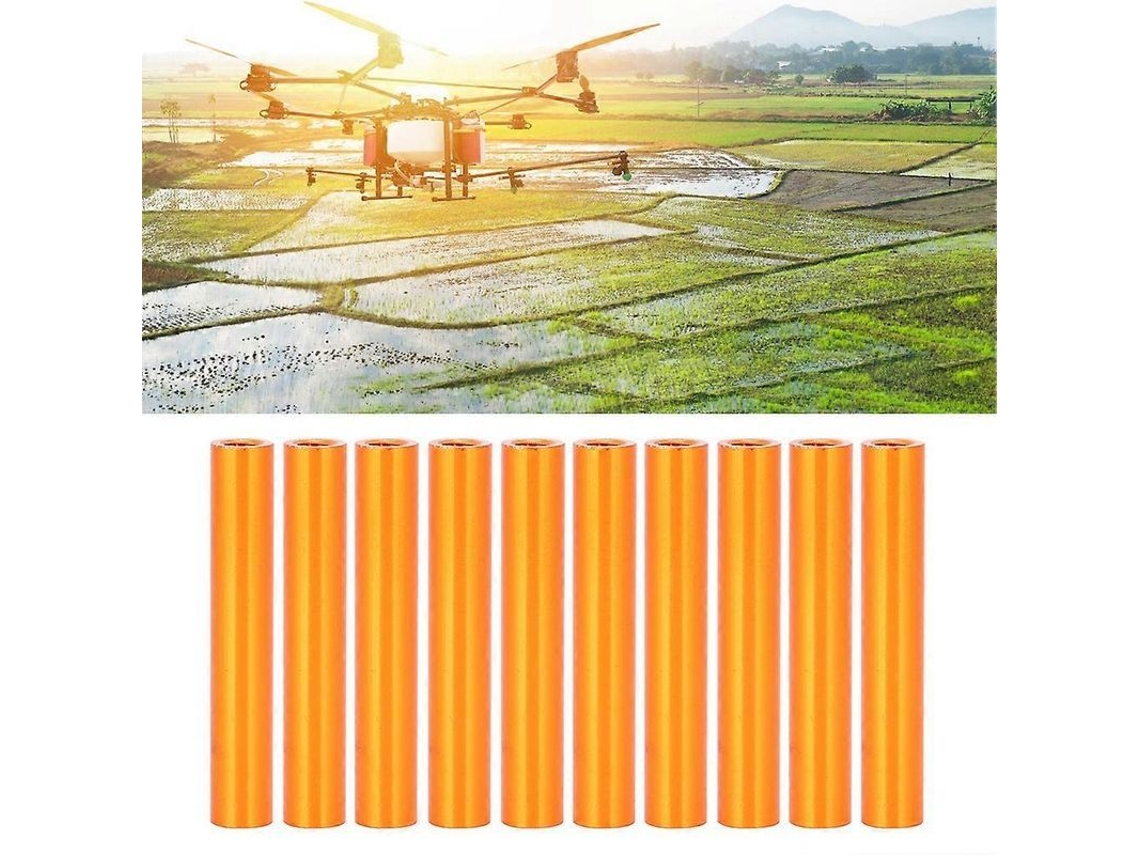 10 Peças Coluna Separadora Alumínio Redonda M3x30 Parafuso Vara Fixador Laranja Para Aeronaves Drones Helicópteros