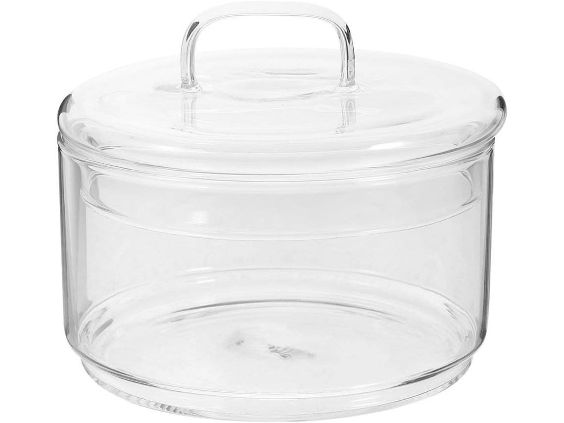 Pote De Vidro Favomoto Para Armazenamento Na Cozinha, Com Tampa Hermética, Durável E Prático, Ideal Para Chá E Frutas