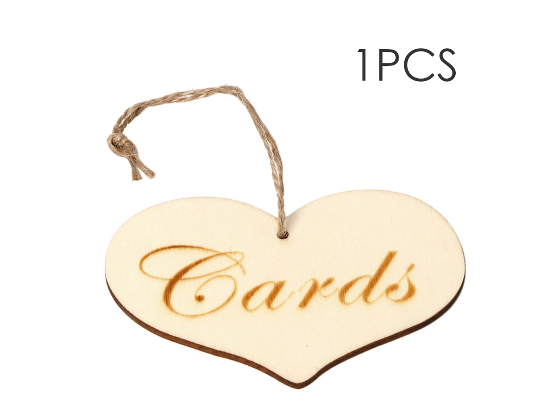 Placa de Madeira Diy para Mesa de Casamento Decorativa