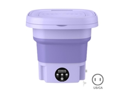 Máquina De Lavar Roupa Íntima Dobrável, Meias, Máquina De Lavar Roupa Portátil Multifuncional, Noble Purple Slowmoose