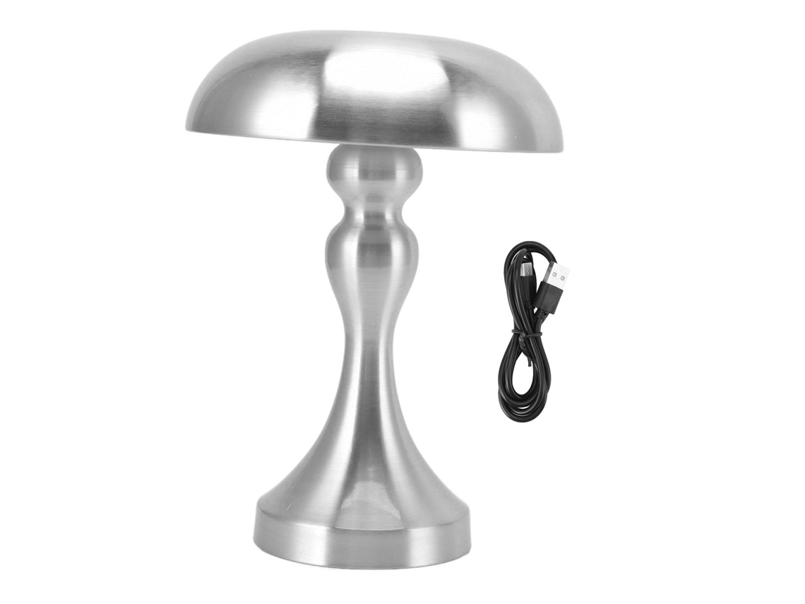 Lâmpada de Mesa Cogumelo Recarregável Led com 3 temperaturas de cor e toque dimmer | S/MARCA