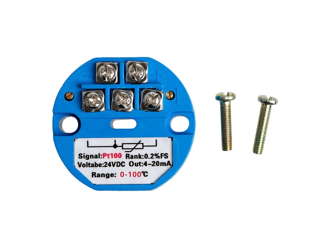 Dc24v Temperature Transmitter Module 4-20ma Output Pt100 Sensors For Precise Temperature Control Electronic Components100 Degrees