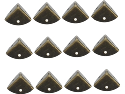 Mipcase Conjunto De 12-protetores Canto Para Móveis Em Ferro Estilo Vintage, Resistentes À Ferrugem, Ideais Para Caixas