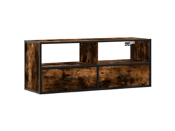 Tv Cabinet, Tv Cabinets Vidaxl Marrom Madeira Processada (n/a)