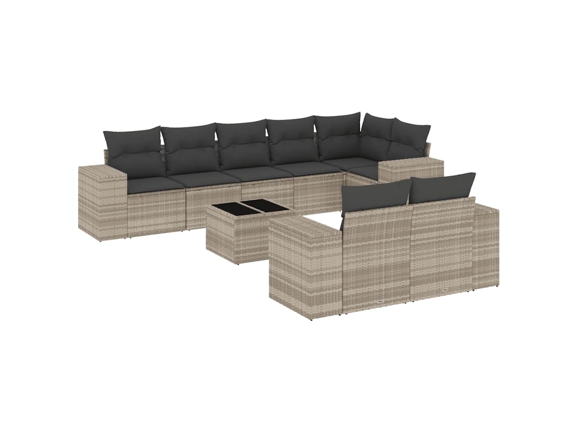 Garden Sofa Set, Garden Sofa Sets Vidaxl Cinzeto Rattan / Vime (n/a)