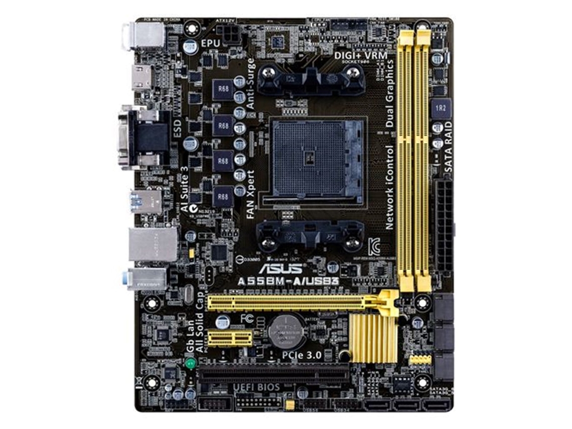 Motherboard ASUS A55bm a/usb3 (socket Fm2+ Amd A55 Ddr3 Micro Atx)