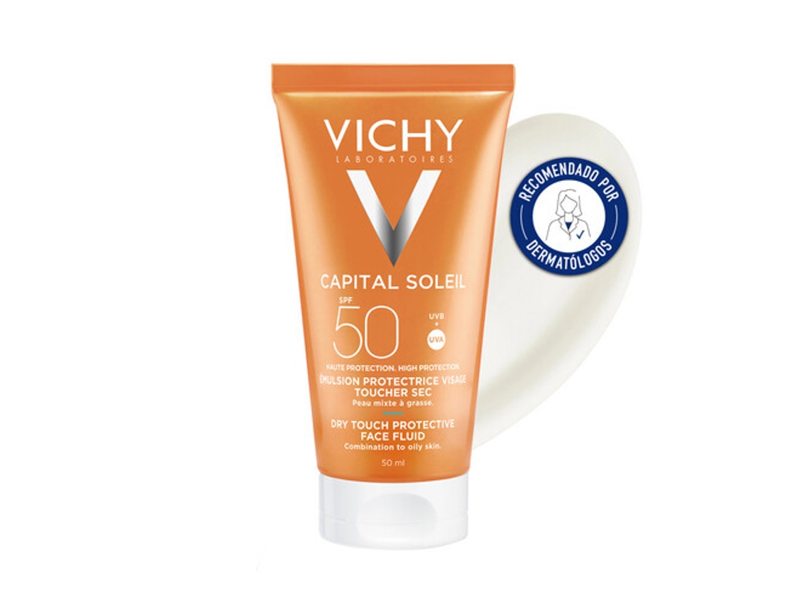 Protetor Solar de Rosto VICHY LABORATOIRES Idéal Soleil SPF 50 (50 ml)