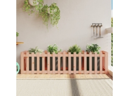 Vidaxl Canteiro Elevado C/ Design De Cerca 200x50x50cm Madeira Douglas
