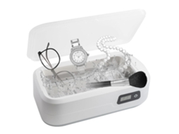 Limpador Ultrassônico de Joias, Limpador Ultrassônico Portátil Profissional de 48 W para Joias JYTGALX (branco)
