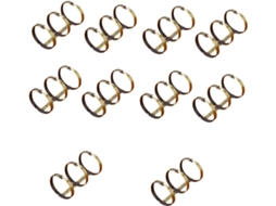 Conjunto De 10 Argolas Para Fichário Com 3 Furos, Diâmetro Interno 20mm, Ideais Criar Cadernos, Diários E