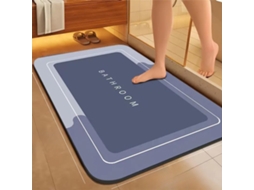 Tapete De Banheiro De Terra Diatomácea (azul), Resistente A Manchas E Antiderrapante Tapete De Cozinha Absorvente E De Secagem Rápida.