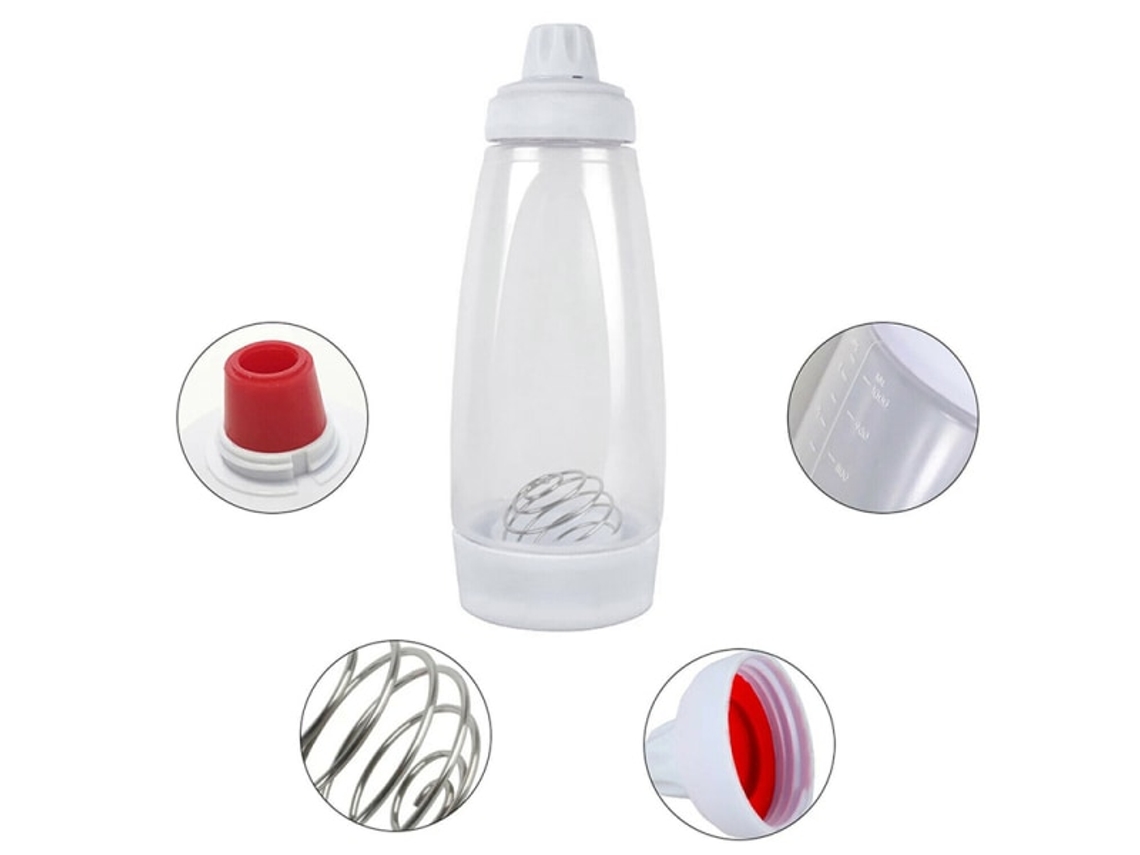 Garrafa De 1000ml Para Misturar Massa De Muffin, Waffle E Panqueca
