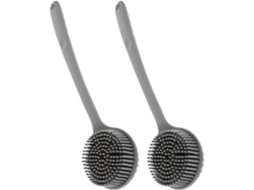 Conjunto De 2 Escovas Silicone Callaron Com Cabo Longo Para Esfoliação Suave, Ideal Para Homens E Mulheres Fácil De