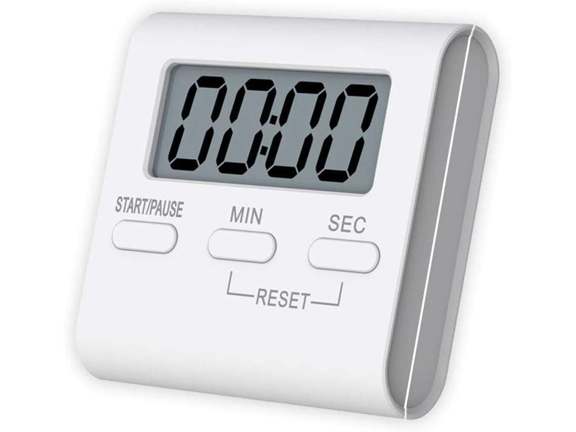 Temporizador De Cozinha Digital Magnético Com Cronômetro Regressivo E Alarme Sonoro