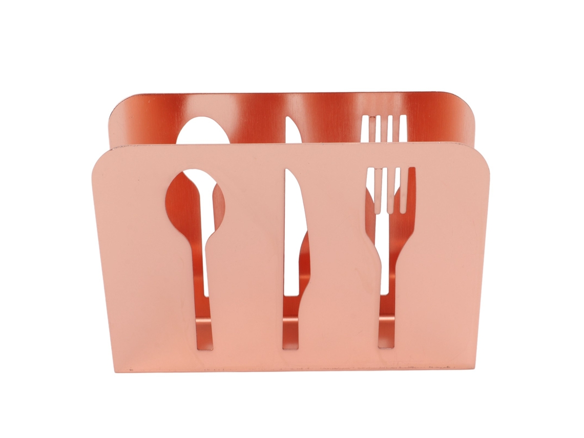Portavasos De Servilletas De Acero Inoxidable Rosa Oro Para Mesa De Cocina Y Comedor