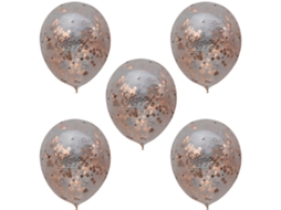 Balões de Látex 5 Pçs para Aniversário 30, 40, 50 Rosa Vermelho LAXISCREED