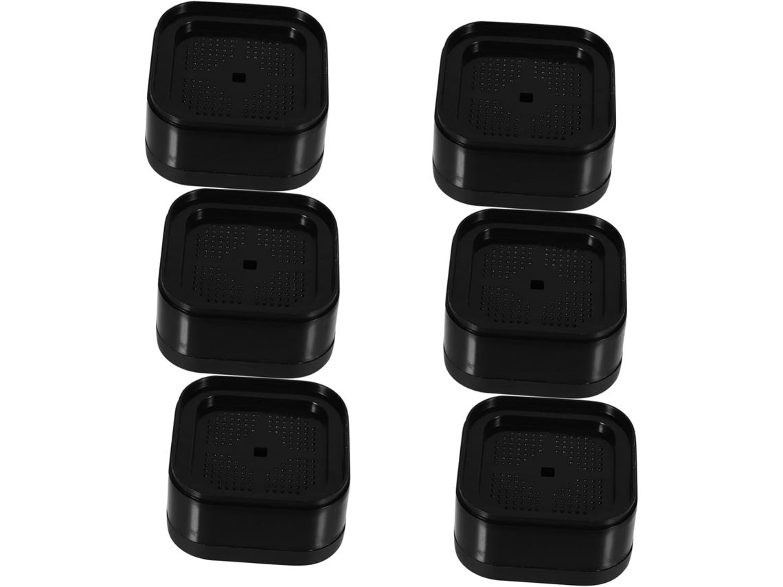 Conjunto De 6 Tapetes Antirruído Para Móveis, Pés Antiderrapantes Para Máquinas De Lavar E Secar Roupa, Sem Vibração