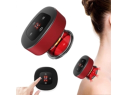 Conjunto de Terapia Ventosa Elétrica, Massageador Inteligente, Portátil com Terap Ia Vácuo Luz Vermelha Par GOKOCO