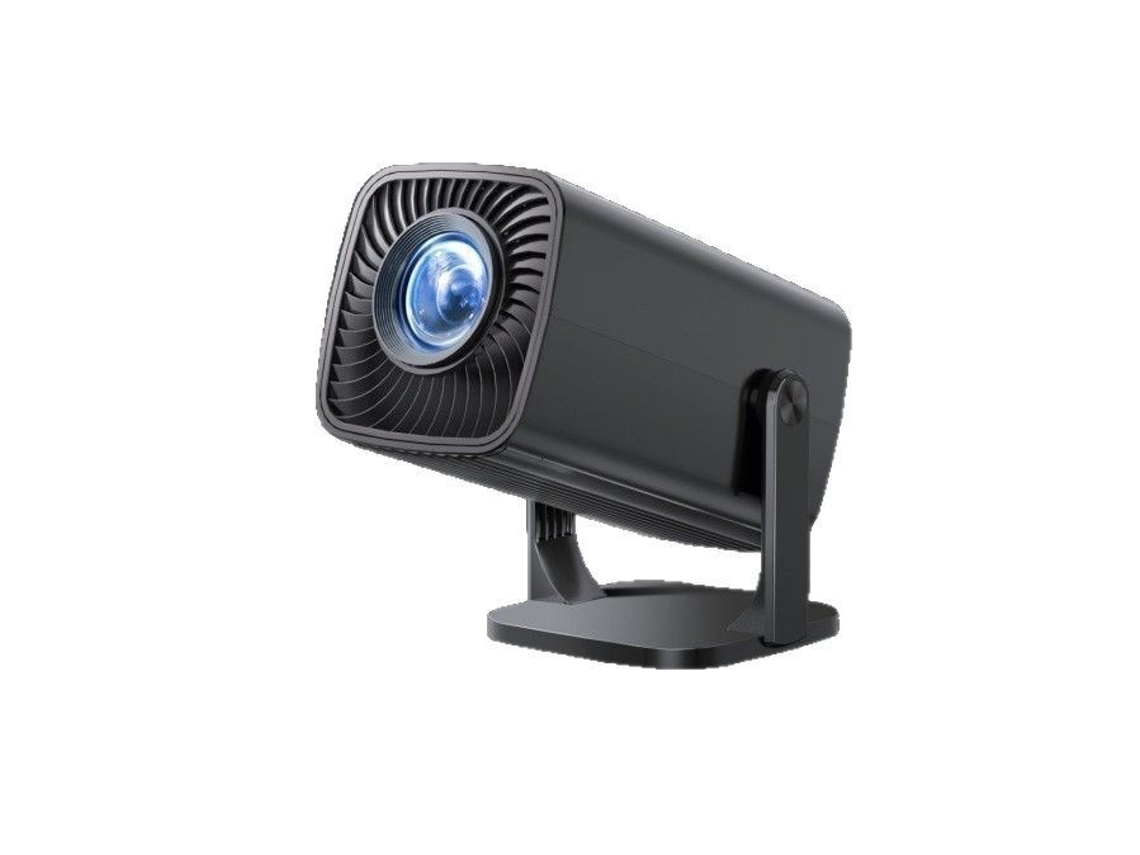 Miniprojetor CXC 4K 1080P, projetor HD inteligente portátil para acampamentos ao ar livre e festas com amigos, preto