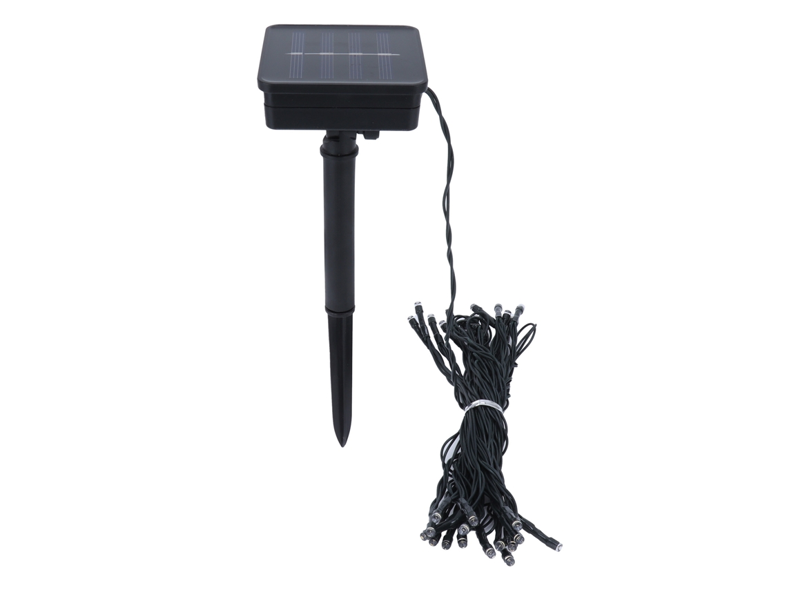 Rebe-luz De Cuerda Solar 30led Con 8 Modos Para Fiesta Boda Festivales Luz Blanca Cálida Decorativa Exterior Interior