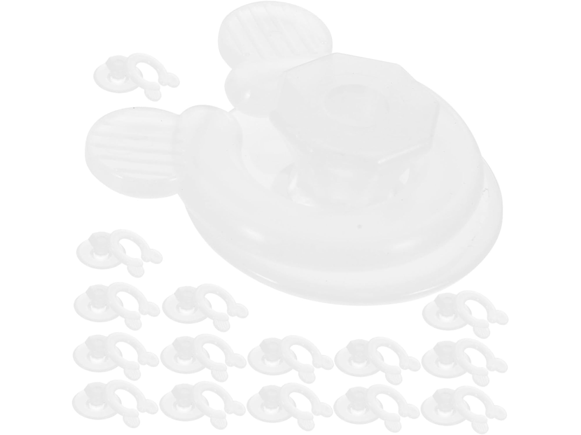 Conjunto Alipis com 16 alfinetes transparentes para edredons, antiderrapantes e resistentes ao vento.