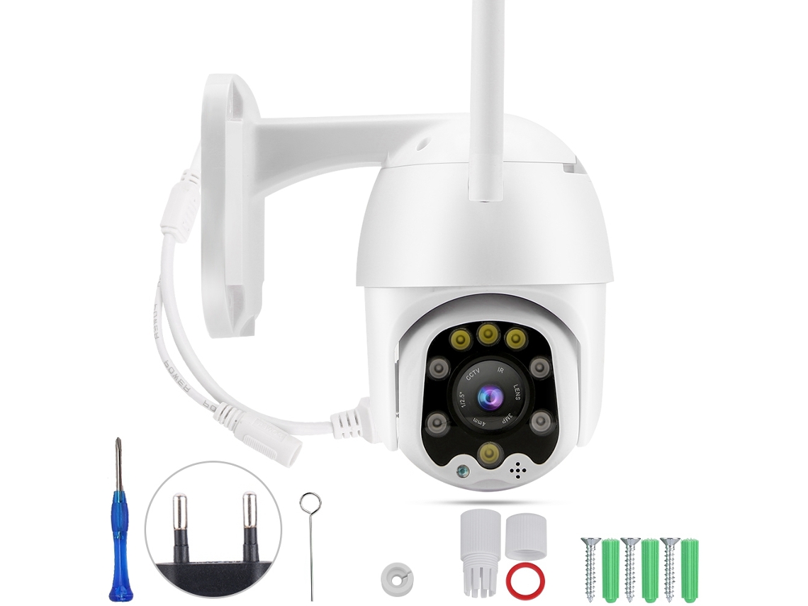 Câmera Ptz Inteligente Wifi Full-color Exterior De 2,5 Polegadas (resistente À Água, 8 Luzes)