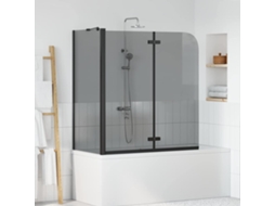 Vidaxl Enclosure De Chuveiro Preto 120 X 68 X 130 Cm