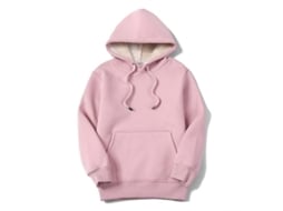 2026 sudadera com Capuz para Mulher com Forro de Sherpa Fleece Aconchegante Casual Inverno