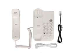 Aetheria telefone Fixo Fio Montado na Parede À Prova de Água Poeira Branco Retrô Residência Hotel Escritório