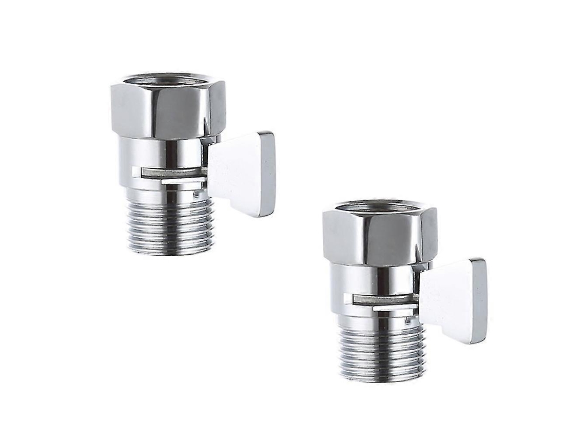 Conjunto De 2 Válvulas De Corte Para Chuveiro Em Latão Maciço, Para Ducha Higiênica Ou Chuveiro De Mão