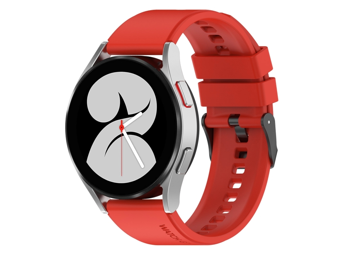 Bracelete Silicone Vermelho para Samsung Galaxy Watch 5 Buckle Step (20mm) XIAOMOYU