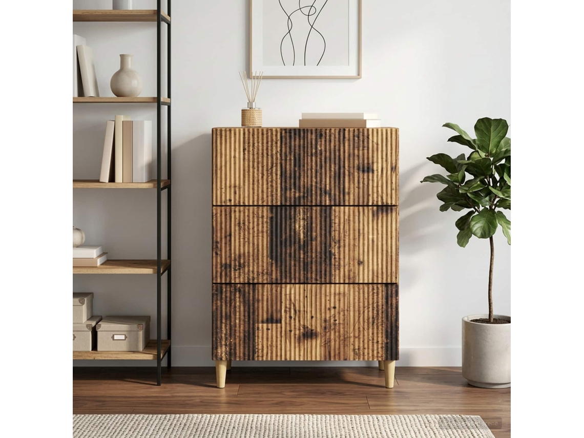 Vidaxl Gabinete De Gavetas 66 X 34,5 X 90 Cm Derivados De Madeira