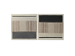 Pintura Home Esprit Marrom Preto Abstrato Urbana 102 X 4,5 X 102 Cm (2 Unidades)