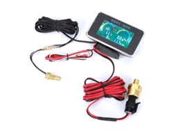 Laxiscreed Display Digital 4-em-1 Para Veículos Com Voltagem E Nível De Combustível