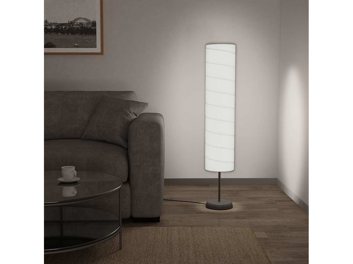 Vidaxl Candeeiro De Chão Com Suporte 121 Cm E27 Branco