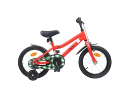 Vidaxl Bicicleta Infantil 12 Polegadas Para 2-4 Anos Vermelho