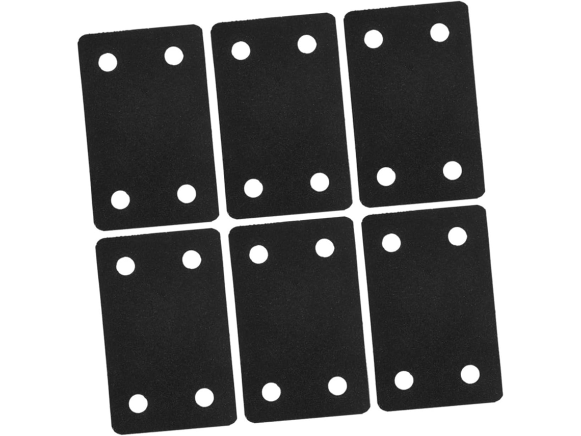 Suportes Retos Para Móveis Ukcoco, Conjunto De 6 Peças, Em Aço Inoxidável, Com Placa De Fixação Para Reparo Madeira