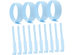 100 pulseiras de identificação médica para recém-nascidos, em PVC, para unidades de segurança de pacientes em hospitais.