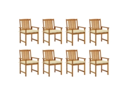Garden Chair, Garden Chairs Vidaxl Branco Madeira (n/a)
