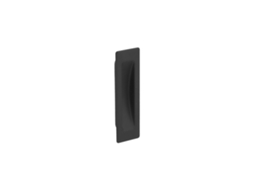 Puxador Embutido HARDWAREXCHANGE em Zamac com 96mm de distância central, verniz preto mate, conjunto de 6