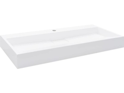 Lavatório Vidaxl Branco Pedra (100x46x11 Cm)
