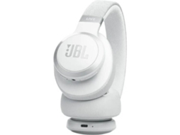 Auscultadores Sem Fio Bluetooth JBL Noise Cancelling  Live 770NC (Outlet Caixa Aberta - Over Ear - Microfone - Noise Cancelling - Branco)