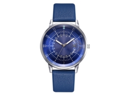Relógio de Pulso Masculino de Quartzo com Pulseira de Couro Pu e Calendário Estilo Conciso