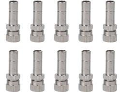 Pacote Com 10 Bicos De Pulverização Cobre 6 Mm Conexão Rápida Para