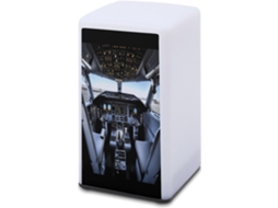 Luminária De Mesa A Bateria Com Estampa Cabine Avião, Ideal Para Leitura Em Escritórios E Quartos, Cuidando Da Visão E