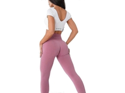 Calcinhas Nv Seamless Sem Contorno: Design Minimalista, Algodão Macio E Ajuste Flattering Para Academia Rosa Pastel
