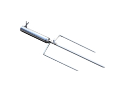 Estaca dobrável para guarda-sol de pesca, resistente ao vento, ideal para praia e jardim.
