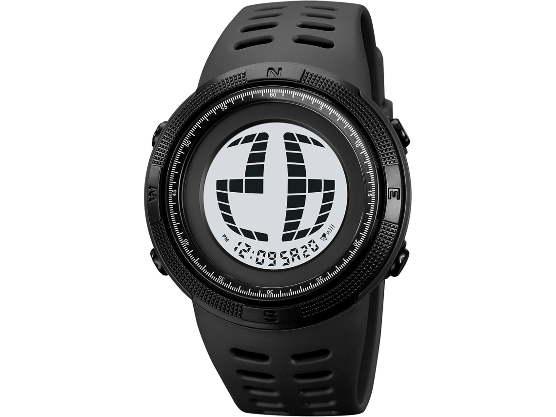 Masculino Digital Impermeável Militar Multifuncional Relógio de Pulso Desportivo Grande Número