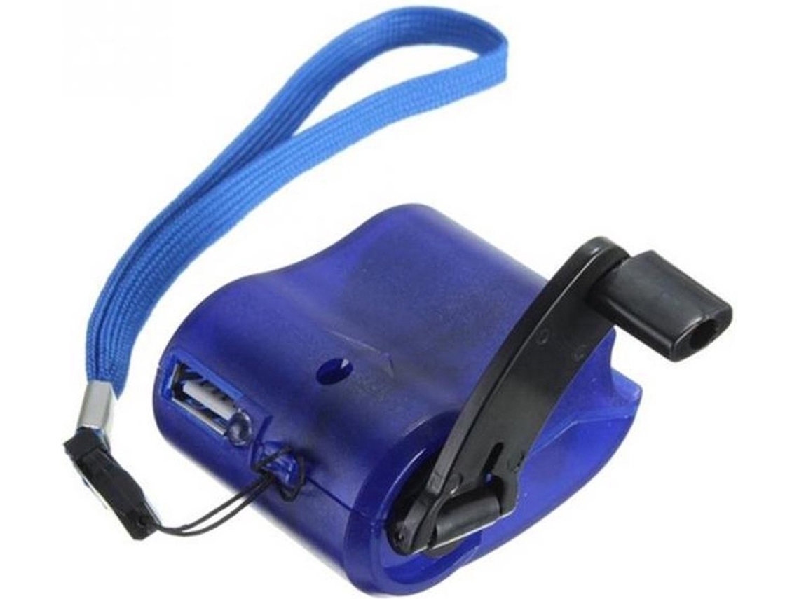 Go Gadget - Carregador USB portátil com manivela, ideal para emergências. Ao Ar Livre Blue-aquaforge